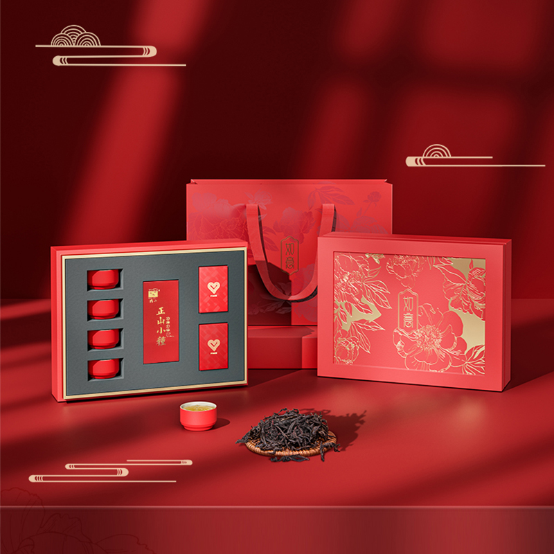 菲米生活(PHMI)Y-D003R云搭档如燚套装茶具+正山小种茶叶套装