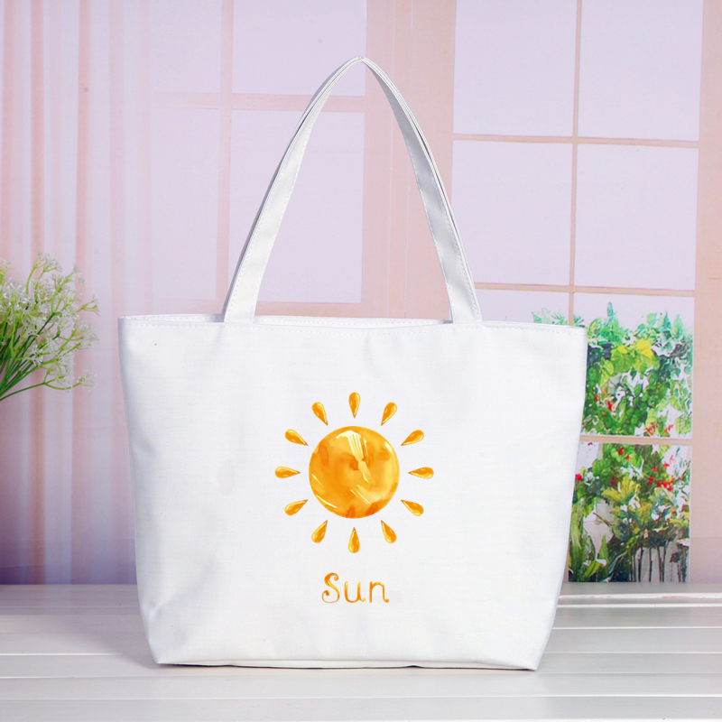 大号手提袋大容量购物袋学生韩版装书环保帆布袋子包女单肩小清新