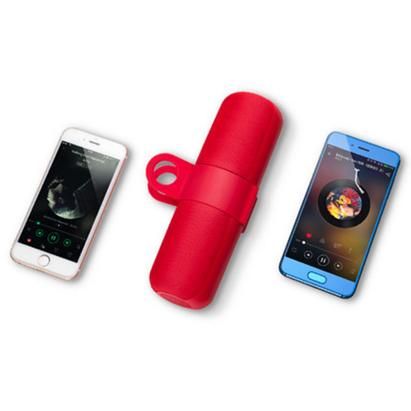 名创优品(miniso) 蓝牙音箱 硅胶提手布网双喇叭蓝牙音箱 家用便携无线小音响/居家/其它/送朋友/礼品