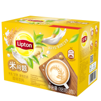 立顿 Lipton 米乳豆香拿铁奶茶 速溶固体饮料 8包168g