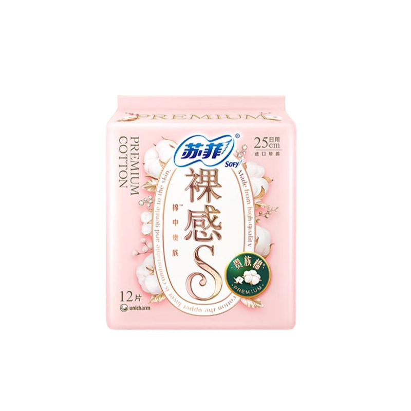 苏菲裸感S贵族系列日用卫生巾250mm12片*5