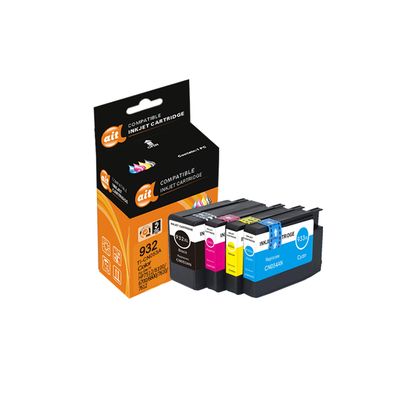 海得932 933墨盒大容量套装932XL 933XL四色适用惠普7110 7612 6230 7510 6100高清大图