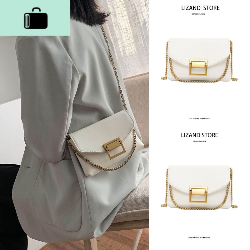夏天白色迷你小包包女2020新款潮春夏网红斜挎夏季链条百搭小方包NEW LAKE女斜挎包