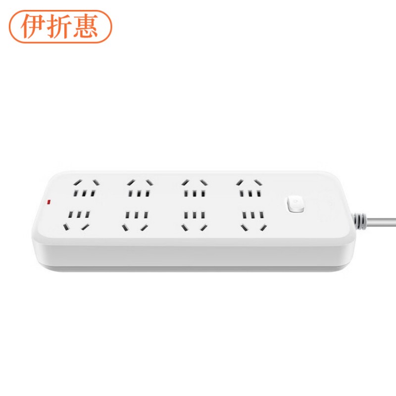 伊折惠 YZHGW-0915 总控8位5米 插排 (计价单位:个) 白色高清大图