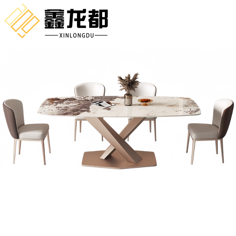 鑫龙都 餐桌椅四椅1.2米套