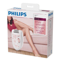[舒适脱毛]飞利浦(Philips) 插电非充电式脱毛器 干剃型仪器脱毛 四肢腋下比基尼线适用