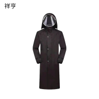 祥亨XH-YPVC900 长款连体式雨衣 均码 黑色(计价单位:件)