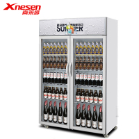 喜莱盛(Xnesen)800升 双门饮料展示柜冷藏 超市便利保鲜立式冰柜三门商用冰箱冰柜水果厨房陈列柜点菜柜冷柜超市冰箱