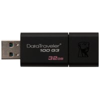 金士顿(Kingston)DT100G3 32GB USB3.0 U盘--黑色(新老包装随机发货)