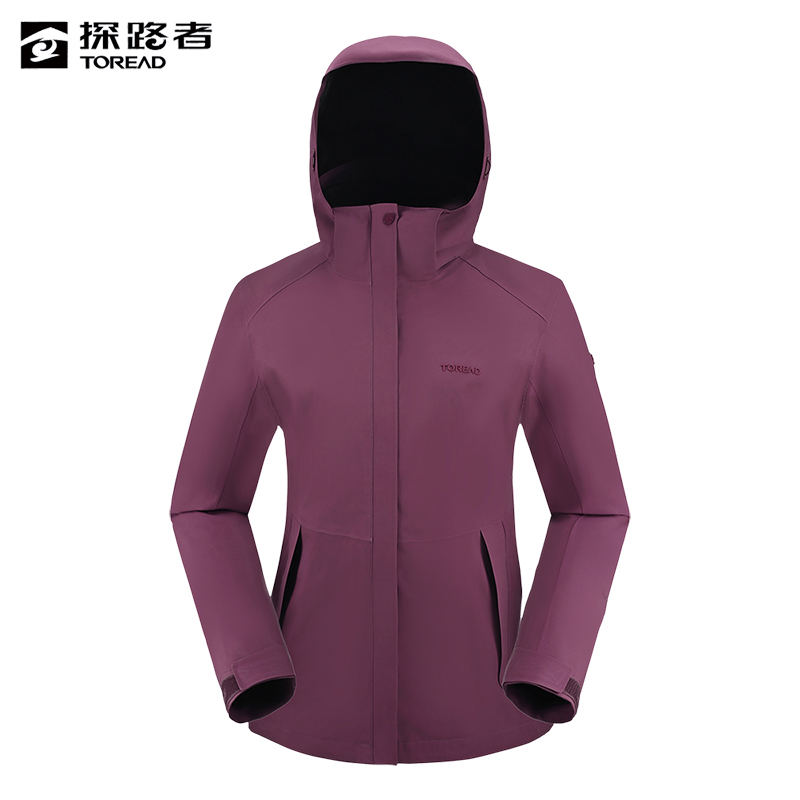 探路者 女式套羽绒冲锋衣 TAWWAM92520/件高清大图