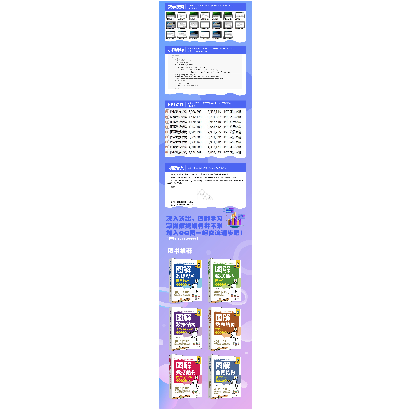 醉染图书图解数据结构——使用C#(视频教学版)9787302618416高清大图