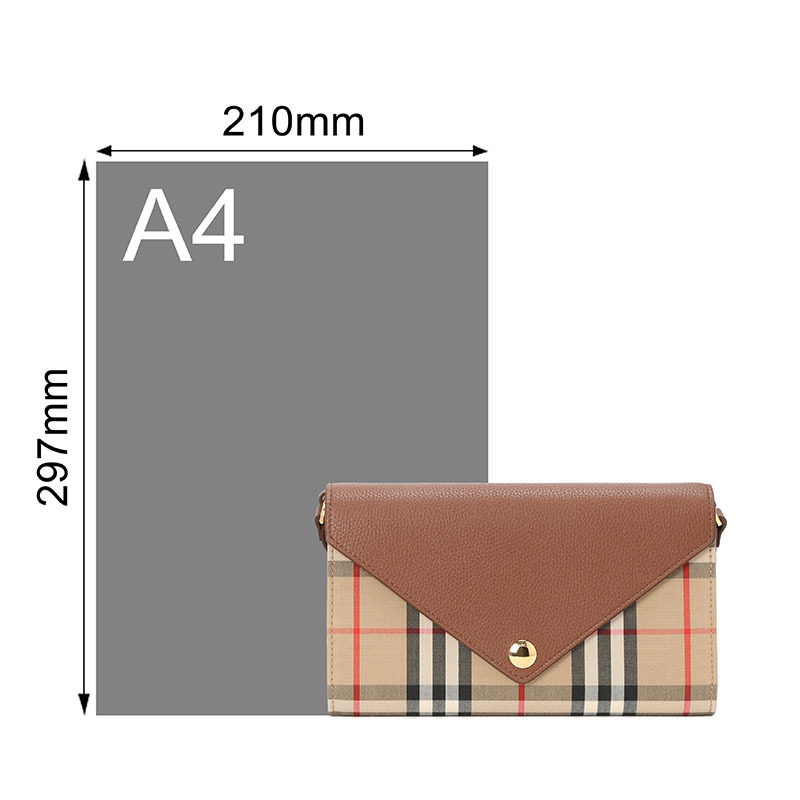 预订 BURBERRY 博柏利 信封包 经典格纹 斜挎包 单肩包8025162