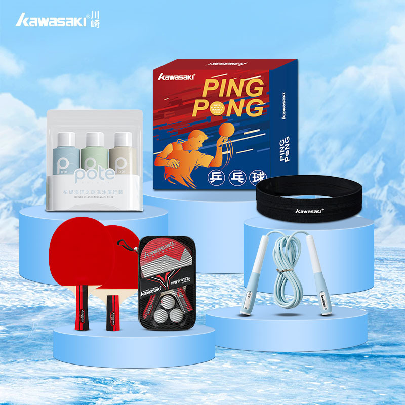 川崎 清爽一夏送清凉套装国球乒乓球拍⑩件套(套装G13)!
