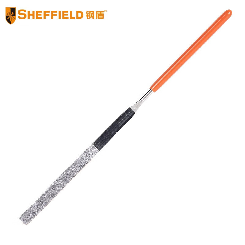 SHEFFIELD/钢盾 金刚石尖头半圆锉 S090105 4×160mm 150目 1支高清大图