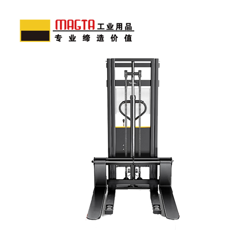 玛吉塔工(MRO MAGTA)平衡重式半电动堆高车 半电动叉车 半电动堆垛车 35054-1 1000kg 1600mm高清大图