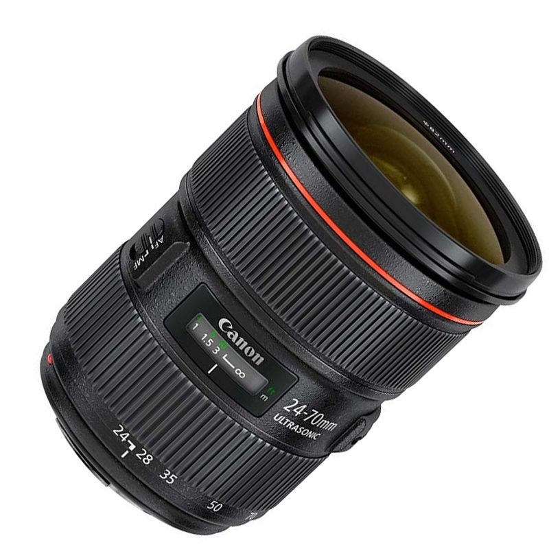 佳能（Canon）EF 24-70mm F2.8L II USM 佳能卡口 82mm口径 红圈广角变焦镜头