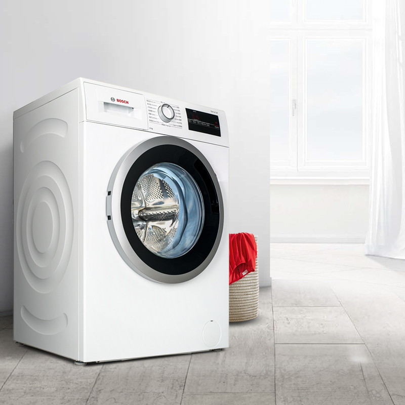 博世(BOSCH) XQG80-WAN201600W 8公斤 变频静音 15分钟快洗 婴幼洗 触摸屏 滚筒洗衣机(白色)