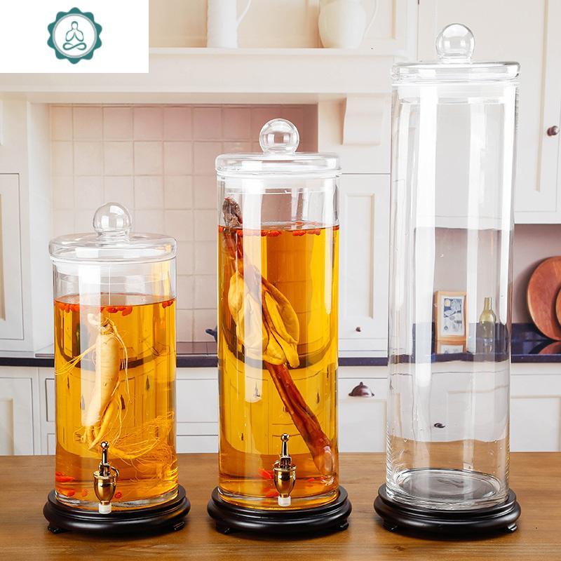 透明泡酒玻璃瓶带龙头密封罐装人参酒专用酒瓶10斤15家用酒坛 封后 18