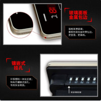 虹泰(HoTai)led数码电子万年历钟表客厅办公简约时钟公共场所壁挂钟4885SM60x101cm