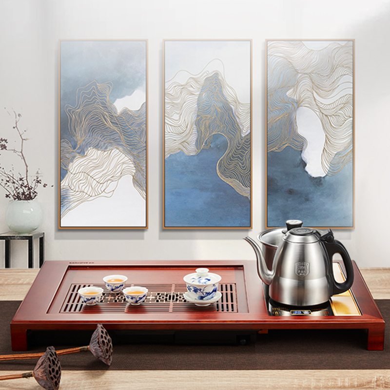金灶V-820古花木茶盘套装一体全自动家用现代简约功夫茶实木茶海