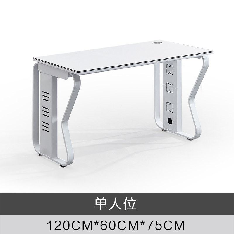 易企采 单人位办公桌 简约现代单人位职员桌工位桌办公室桌子屏风办公桌椅组合高清大图