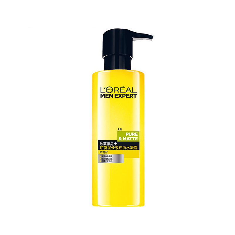 欧莱雅(LOREAL)凝露嗜哩 男士矿漠泥长效控油水凝露 120ml 保湿补水 滋润营养 光滑润泽油性肤质L’OREAL高清大图
