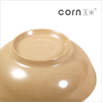玉米(corn) 稻壳海盗碗 1个 稻壳材质健康环保 小吃碟子餐具蘸料碟调味碟酱油碟 家用小碗 餐具