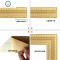 自粘墙围腰线封边条3D立体墙贴装饰背景墙造型边框线条踢脚线贴纸 封后 奶白色长2.3米×宽8厘米 大