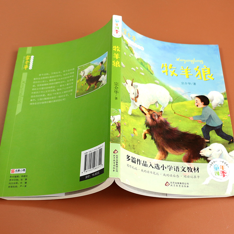 [正版]带刺的朋友牧羊狼奇妙的田螺袖口里的小松鼠全4册宗介华儿童文学作品集童年四季小学生课外兴趣阅读亲子阅读儿童成长故事高清大图