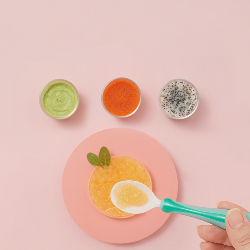 babycare 刮泥勺婴儿辅食 神器宝宝吃苹果泥刮勺子刮水果泥器工具 江户紫