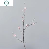 桃花干花花束家居摆设假仿真桃花枝桃花装饰桃花树枝单支干花花瓶 封后 小号桃花枝,长约60厘米 干花包