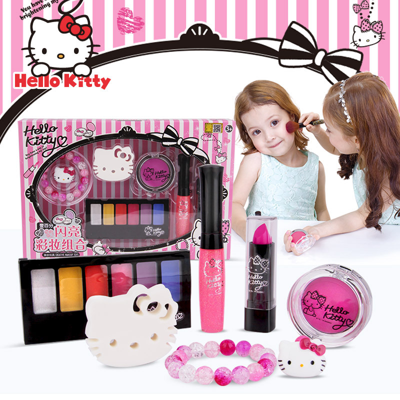 HelloKitty凯蒂猫 儿童化妆品彩妆套装女孩玩具化妆盒
