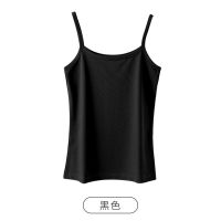 南极人小吊带背心女外穿内搭新款夏季薄款性感打底衫辣妹潮流上衣 XL 【精致款】黑色