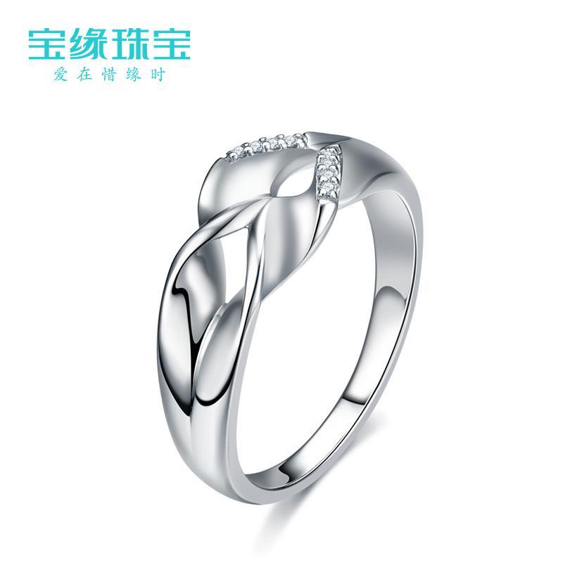 【缦舞戒指】925银戒指 对戒女款 女士银饰品尾戒 优雅女戒指环送女朋友七夕情人节礼物