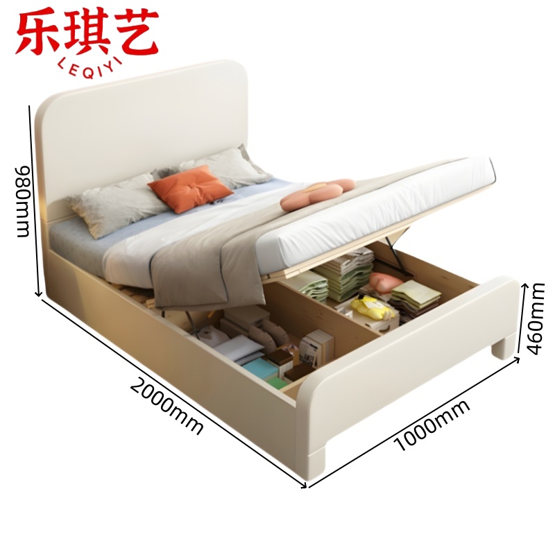 乐琪艺 实木床 LQY-SMC-01 张高清大图