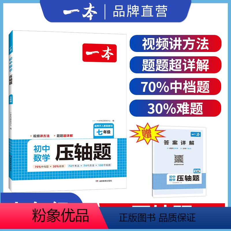 压轴题 七年级/初中一年级 [正版]七年级数学压轴题2024初中数学有理数方程初一数学必刷题上下册通用数学专题训练解题方