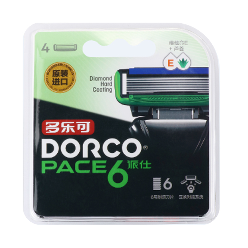 多乐可PACE6剃须刀片(6层刀片4个装)