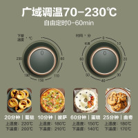 小熊(Bear)烤箱家用电烤箱小型多功能大容量40升烘培全自动迷你 DKX-B40R2 鼠尾草绿