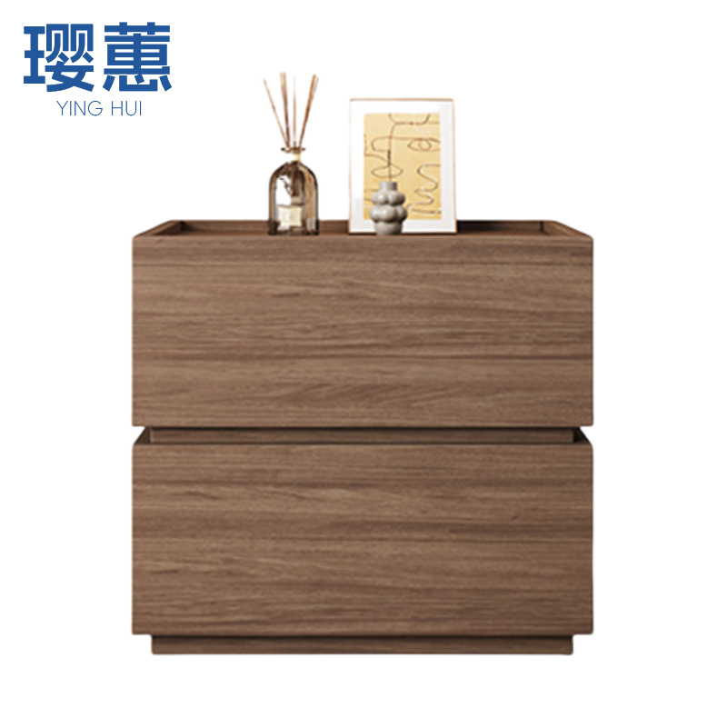 璎蕙 50cm双抽床头柜 个