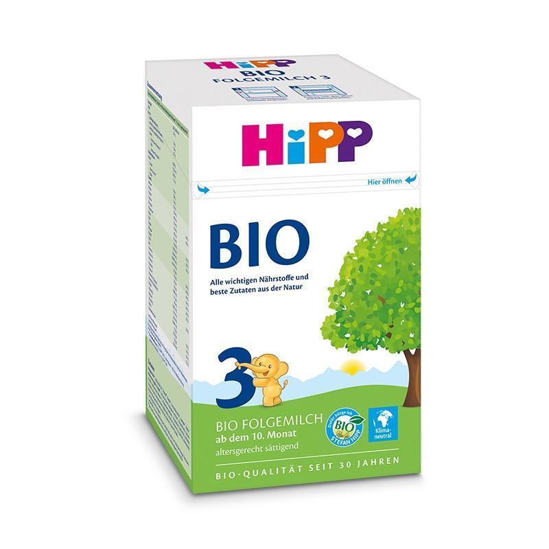[6盒装 新效期2026年1月]原装进口德国Hipp喜宝有机婴幼儿配方奶粉3段10-12月600g宝宝奶粉均衡营养