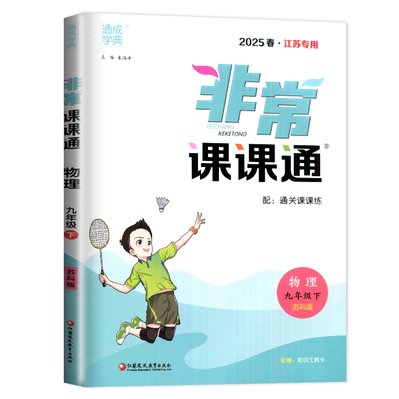 [正版]2025非常课课通九年级下册物理九下苏科版中学教辅9年级同步课时讲解练习册江苏初三下学期教辅资料辅导书苏教版中考高清大图