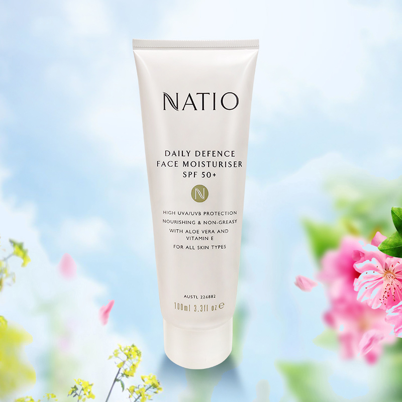 NATIO娜迪奥日常日霜抗UV防晒SPF50+适合任何肤质100g清爽保湿补水 防晒隔离控油平衡