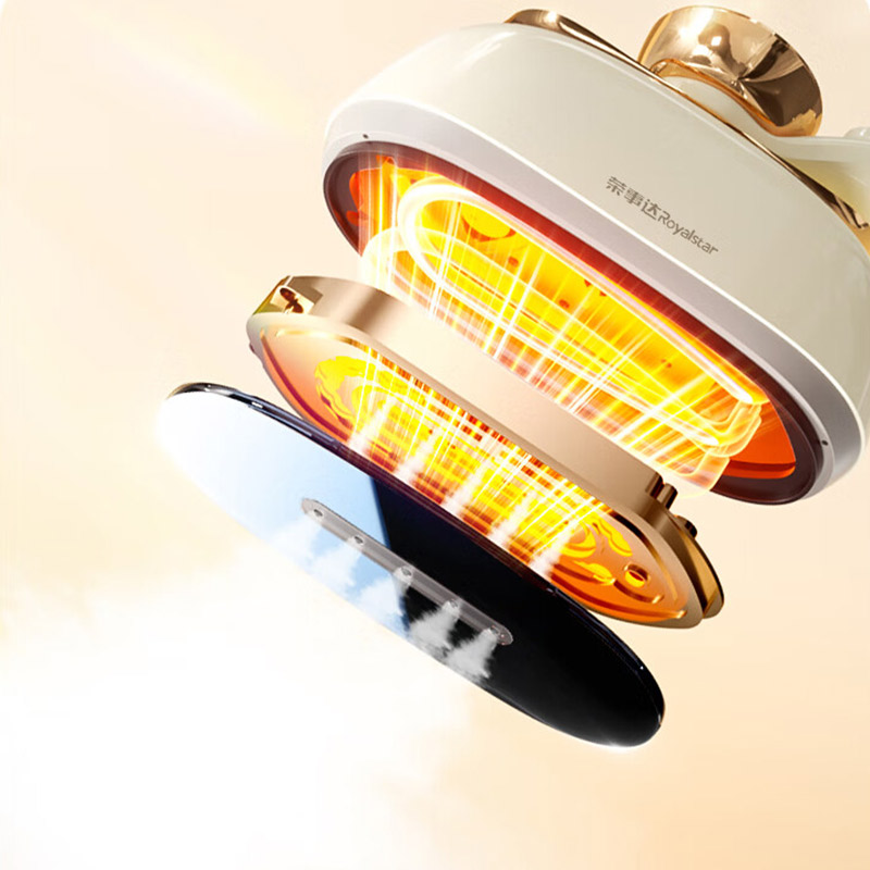 荣事达蒸汽电熨斗J家用小型便携式手持挂烫机钢化玻璃面板熨烫机RS-YD1310E高清大图