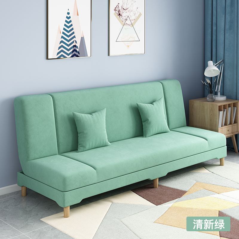 沙发小户型客厅沙发床折叠两用简易出租房用经济型懒人布艺小沙发