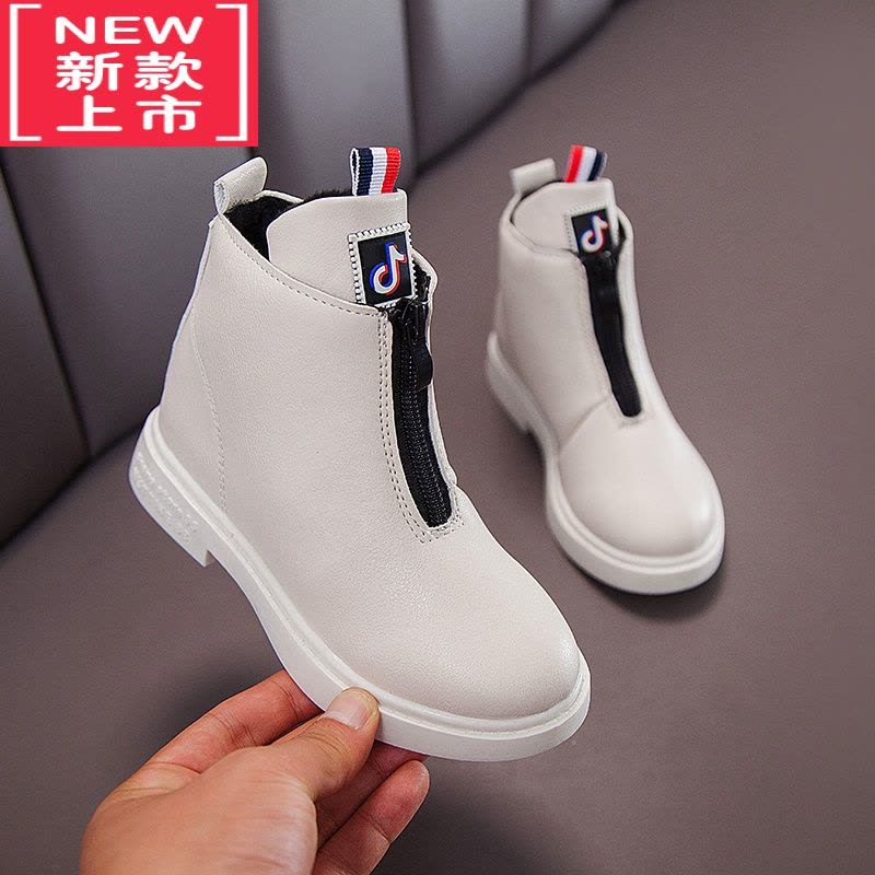 可莉允女童马丁靴英伦风2022新款儿童靴子春秋单靴小女孩公主靴宝宝短靴图片