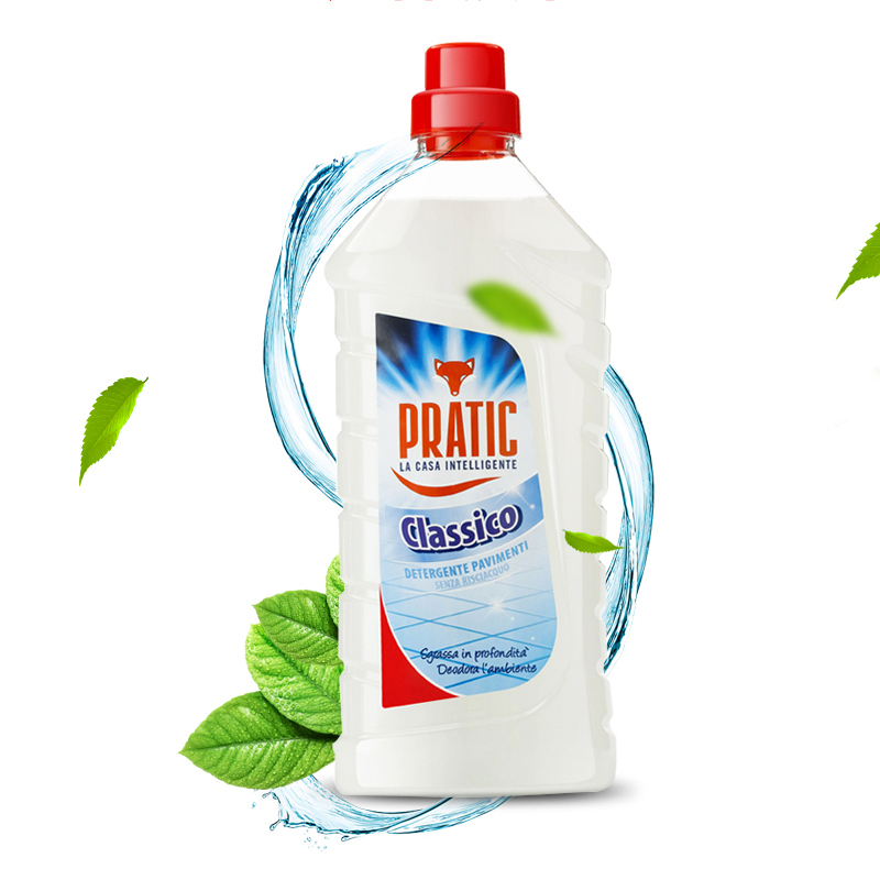 PRATIC狐狸爸爸经典地板清洁剂1250ML 家用浴室木地板瓷砖除菌强力去污
