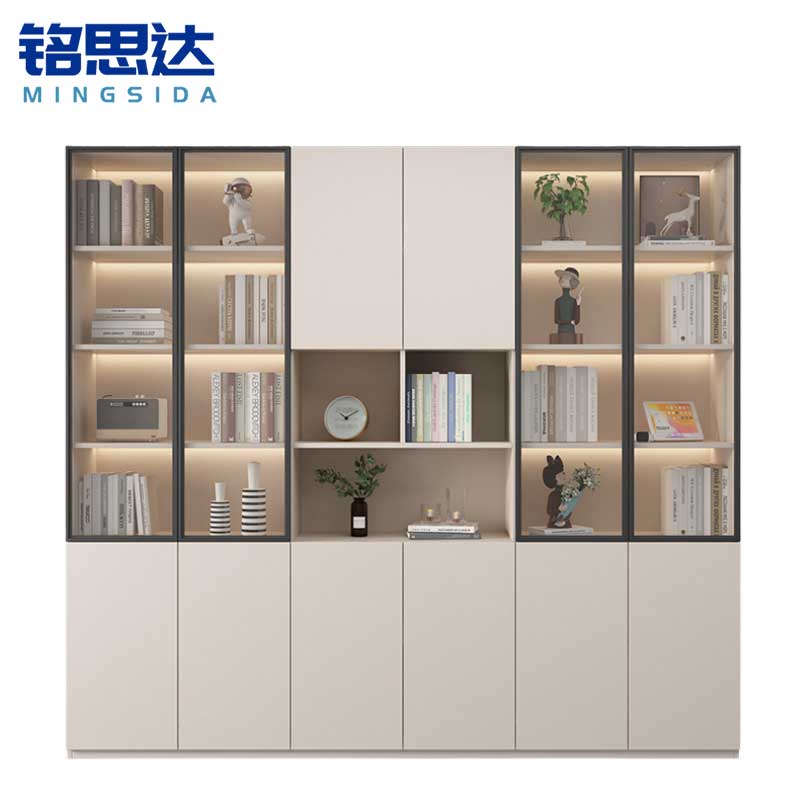 铭思达书柜展示柜 2.2米六门 台