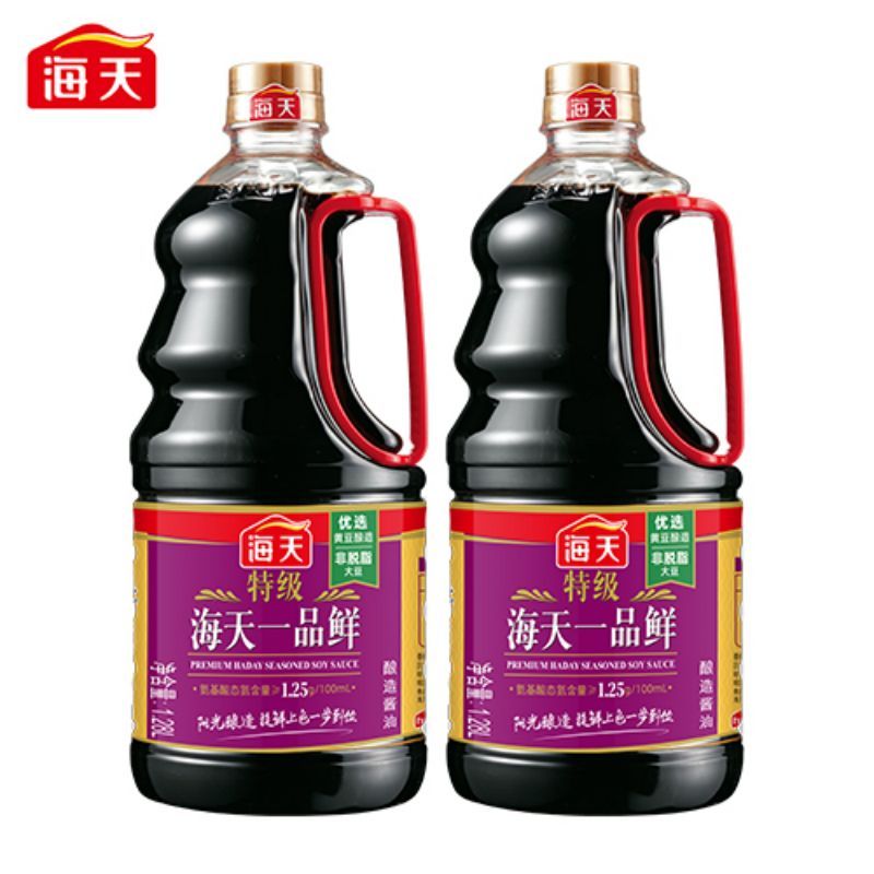 海天酱油 特级一品鲜1.28L 黄豆酿造酱油 上色提鲜炒菜凉拌特级调味品