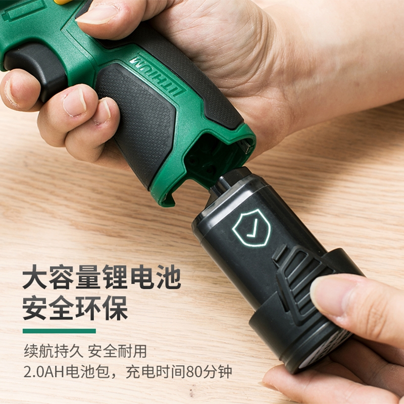 世达工具电动12V充电式手电钻电动螺丝刀家用无刷锂电手枪钻05801