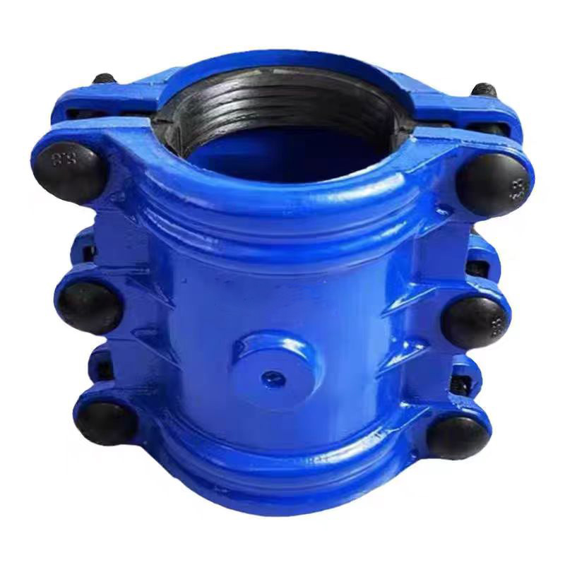 盛京联硕铸铁哈夫节 PE PPR PVC管道抢修节堵漏器 P63 长约300mm个高清大图